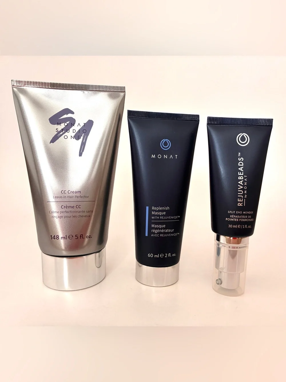 Monat Hair Care (CC Cream, Replenish Masque & Split End Mender) NEW!